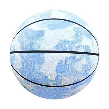 Imagem de No. 7 Basquete, resistente ao desgaste de couro macio PU, boa aderência, presente de aniversário infantil. Adequado para o uso interno e externo. (8 cores),Ink blue
