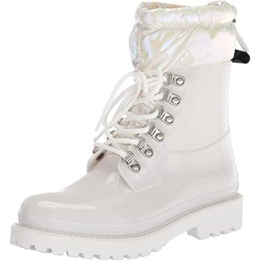 Imagem de NINE WEST Keepit3 Bota de Chuva Feminina, Branco, 8