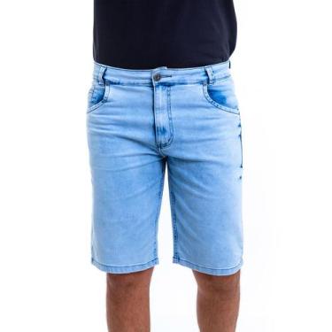 Imagem de Bermuda Jeans Fit Masculina Com Bolsinho Relógio - Restrito Jeans