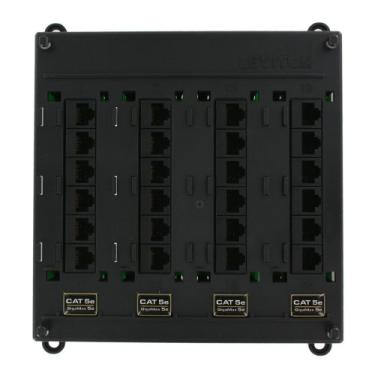 Imagem de Leviton 476TM-524 Painel de remendo de torção e montagem, 24 portas CAT 5e