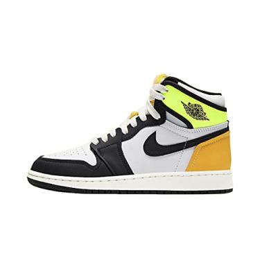 Imagem de Nike Kid's Shoes Jordan 1 Retro High White Black Volt University Gold (GS) 575441-118 (Numeric_6_Point_5)