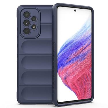 Imagem de Capa à prova de choque para Samsung Galaxy A12 A22 A32 A52 A52S 5G A13 4G A23 A33 A53 A73 M12 M32 M52 M23 M33 Capa de telefone traseira de silicone, safira, para Samsung A33 5G