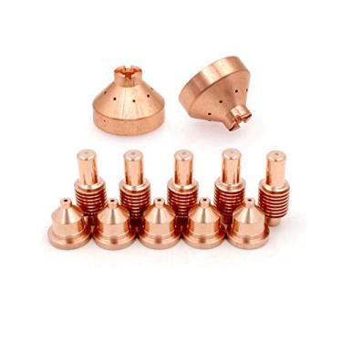 Imagem de Peças de reposição Plasma 600 Eletrodo de corte 120573 Ponta 120826 Protetor de bocal 120828 12 peças