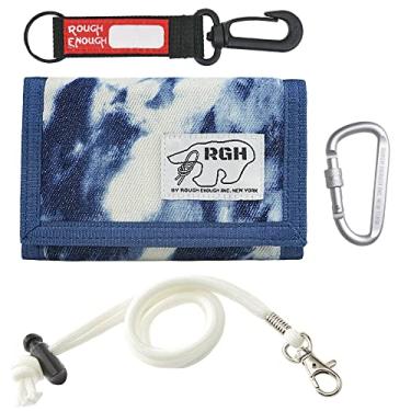 Imagem de RE ROUGH ENOUGH - Carteira Infantil Rough Enough para Meninos com Cordão para Adolescentes Azul, Azul, 5 x 3,4 Polegadas, Clássica, Cinza: Azul, 5X3.4inch, Clássico