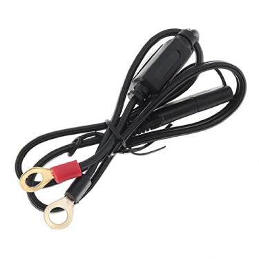 Imagem de 1 cabo adaptador de cabo de bateria solar de linha de carregamento de linha de conexão de motocicleta de 60 cm