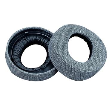 Imagem de MOOKEENONE Almofadas de fone de ouvido com pano + esponja para fones de ouvido sem fio PS5 Pulse 3D