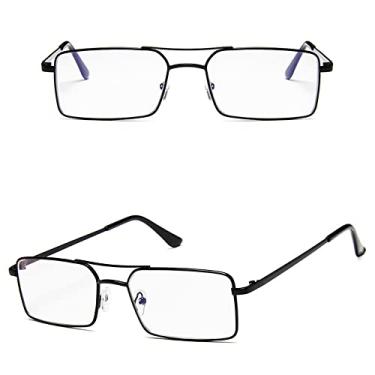 Imagem de Óculos de Sol Feminino Quadrado Liga Metal Armação Pequena Óculos de Sol Masculino Transparente Óculos de Sol Vintage Feminino, 11 Preto, Trans, Tamanho Único