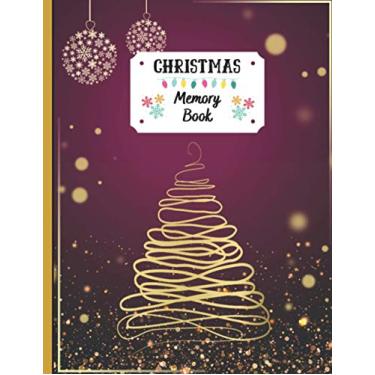 Imagem de Livro de memórias de Natal: lindo diário de férias para guardar histórias e fotos, livro de Natal para guardar memórias, receitas e histórias, 100 páginas, 21 x 28 cm, memórias de Natal
