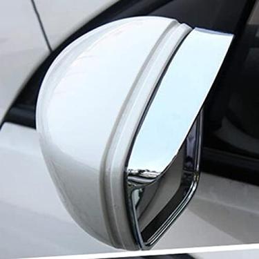 Imagem de JIERS Para Volvo XC60 XC 60 2018-2020, acabamento da capa do espelho retrovisor da porta lateral cromada ABS acessórios de moldura da viseira