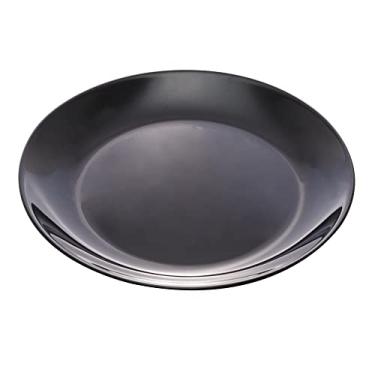 Imagem de Prato para Sobremesa de Vidro Opalino Diwali Black 19cm - Lyor