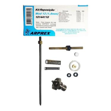 Imagem de Kit Reparo Para Pistola Tipo Gravidade Modelo 12 1,8mm 10144110 - Arprex