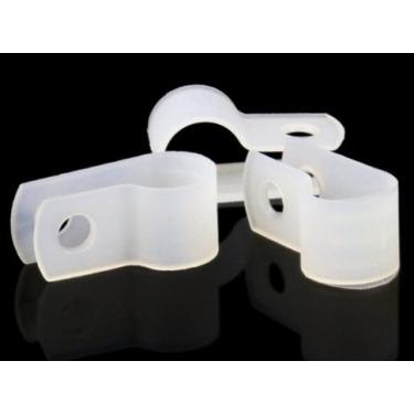 Imagem de LOKMAN Pacote com 100 clipes de montagem estilo P de luz de corda de 1/2 polegada