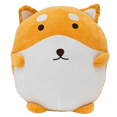 Imagem de Almofada Semi Bola Formato Cachorro Shiba Pelúcia 40x40cm