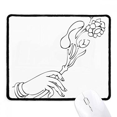 Imagem de Tapete de borracha para jogos Culture Hand Flower Line com estampa de desenho