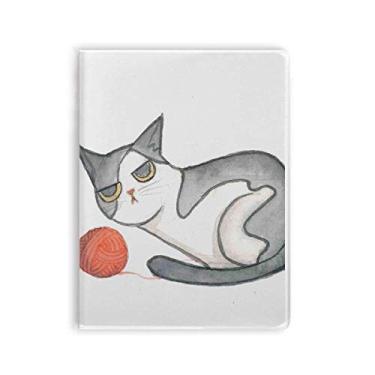Imagem de Caderno de Goma de Gatos em Aquarela com Pintura Miaoji Diário Capa Macia