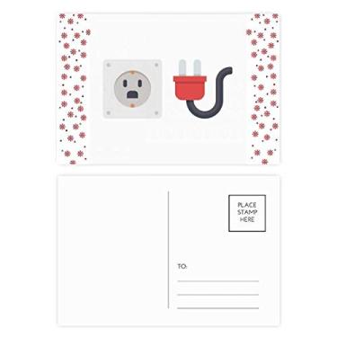 Imagem de Tomada de plugue padrão diagrama de circuito, Natal, Natal, celebração, cartão postal Blessing Mailing Card