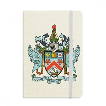 Imagem de Caderno de São Cristóvão e Névis National com emblema oficial de tecido rígido diário clássico