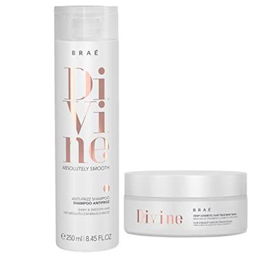 Imagem de kit Braé Divine Anti Frizz Shampoo + Máscara Hidratação 200g