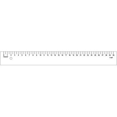 Imagem de Régua de Apoio para Cortador Rotativo e Estilete, em Fórmica Branca 3 mm, 7130F – Trident, 7130F, Branca, 320 x 35 x 3 mm