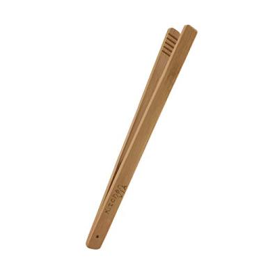 Imagem de Toaster Buddy Carbonised All-Natural Bamboo Toaster Tongs, Kitchen Utensils with 18cm reach by for Serving Food, Flipping Meat, Grabbing Toast, and More