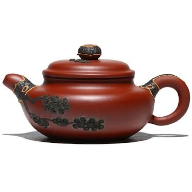 Imagem de Chaleira de argila roxa Yixing, 200 ml, conjunto de chá Dahongpao Criativo Kung Fu Cerimonia Chaleira