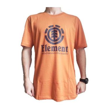 Imagem de Camiseta Element Vertical Color Masculina - Laranja
