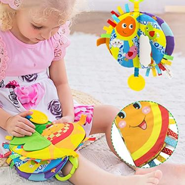 Imagem de Livro de pano para bebê, livro educativo seguro e macio para educação infantil (floresta)