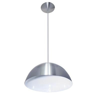 Imagem de Pendente Meia Bola 40cm Metal Escovado Stilo Lustres