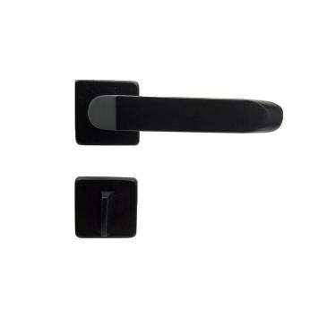 Imagem de Fechadura Porta Banheiro Tera Imab Wc Preta Preto Fosco Pp