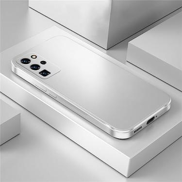 Imagem de Capa de silicone líquido quadrado prateado para Huawei Honor 10 Lite 20 30 V10 V20 V30 P20 P30 Mate 20 30 40 Pro Nova 3 3i Capa macia, Silver FX, para Mate 40 Pro