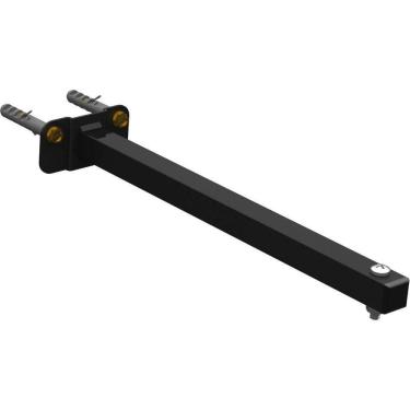 Imagem de Suporte Refletor Base Reta Braço 30 Cm Preto