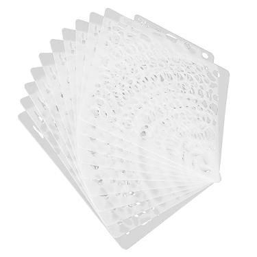 Imagem de Estênceis de Camadas Auxiliares S137 Desenho Sombreamento Pintura Modelos Knockout 10 Peças 14x12.8cm Estêncil de Pintura Oca