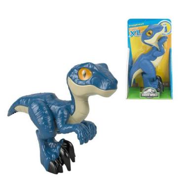 Imagem de Dinossauro Imaginext Jurassic Raptor Xl 25cm Gwp06 Fisher - Mattel
