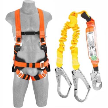 Imagem de Cinto Segurança Paraquedista 5 Argolas + Talabarte Y Com Abs