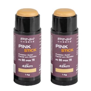Imagem de Combo de 2 unidades de Pink Stick Protetor Solar Facial FPS90 FPUVA70 14g Pink Cheeks (42km)