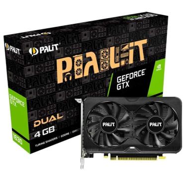 Imagem de Palit Microsystems Palit GTX1630 DUAL, PCIe3, 4GB DDR6, HDMI, 2 DP, 1785MHz Clock, Compact