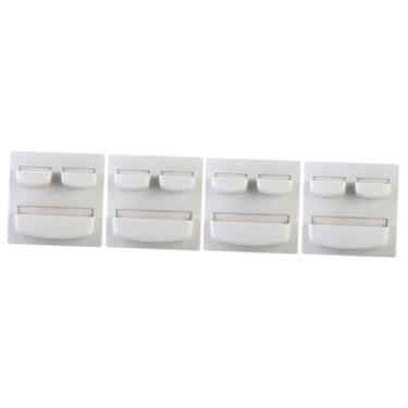 Imagem de VILLCASE Prateleira De Parede Adesiva Multifuncional 4 Unidades Organizador De Armazenamento De Parede Rack De Armazenamento Montado Na Parede Prateleira De Cozinha Prateleira