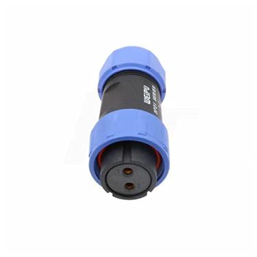 Imagem de HangTon AC200MAX EP500 para BLUETTI Conector fêmea de aviação de 2 pinos 15A entrada de energia à prova d'água IP68 14AWG plugue de cabo