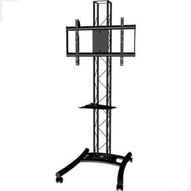 Imagem de Suporte Pedestal Para Tv Tela Grande Gigante Tv Touch 50 55 60 65 70 75 80 85 90 95 100 Polegadas Até 65kg Com Rodas E Com Bandeja De Apoio