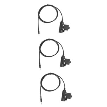 Imagem de OSALADI 3 Pecas manicreft noir trabalho artesanal fone de ouvido adaptador botão borracha