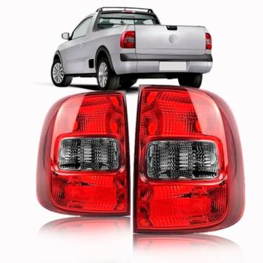 Imagem de Par Lanterna Traseira Saveiro G5 G6 Fumê 2010 2011 2012 2013 2014 2015 2016