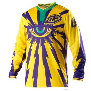 Imagem de Camisa Motocross Troy Lee Cyclops Yellow - Troy Lee Designs