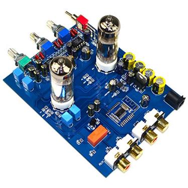 Imagem de Placa de tom pré-amplificador de tubo Bluetooth 6J5 JRC5532 470UF/25V DC12 HIFI 4.2