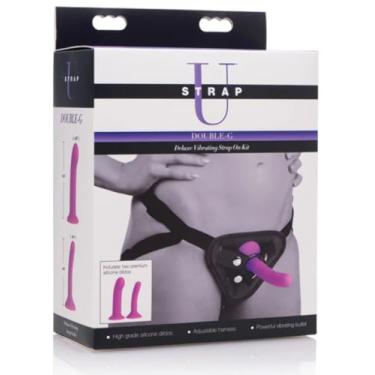 Imagem de Strap U Kit Strap On Vibrante Double G Deluxe, 1 Contagem Roxo