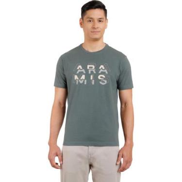 Imagem de Camiseta Aramis Modern Logo In24 Verde Militar Masculino