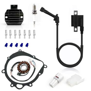 Imagem de Retificador regulador bobina de ignição estator magneto tampa junta vela de ignição para Suzuki Quadsport Z400 LTZ400 2003-2008 Quadsport Z400 LTZ400Z 2004 2008 33410-09F00 32101-07G00 32800 0-05FF 20