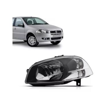 Imagem de Farol Palio 2008 2009 2010 2011 Até 2016 Reto Manual Esquerdo