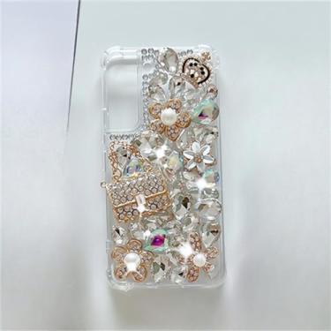 Imagem de Caso de telefone celular para meninas capa strass para samsung a70s a52 a71 a51 a72 a73, r, para samsung a74 5g
