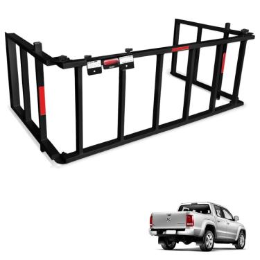 Imagem de Extensor de Caçamba Amarok 2010 a 2023 Rampa Preto Gtnox