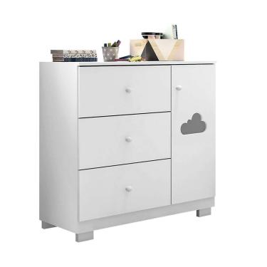 Imagem de cômoda infantil ane 1 pt 3 gv branca